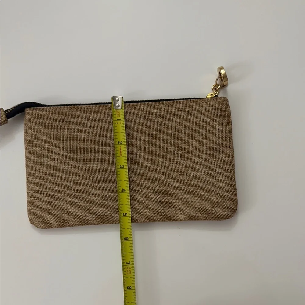 Apple & Bee for Neiman Marcus Pouch Brown Pouch with Gold Zipper